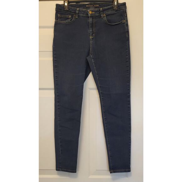 Michael Kors Women’s Denim Izzy Skinny Jeans Size 10 Mid Rise Stretch Classic - Picture 10 of 11